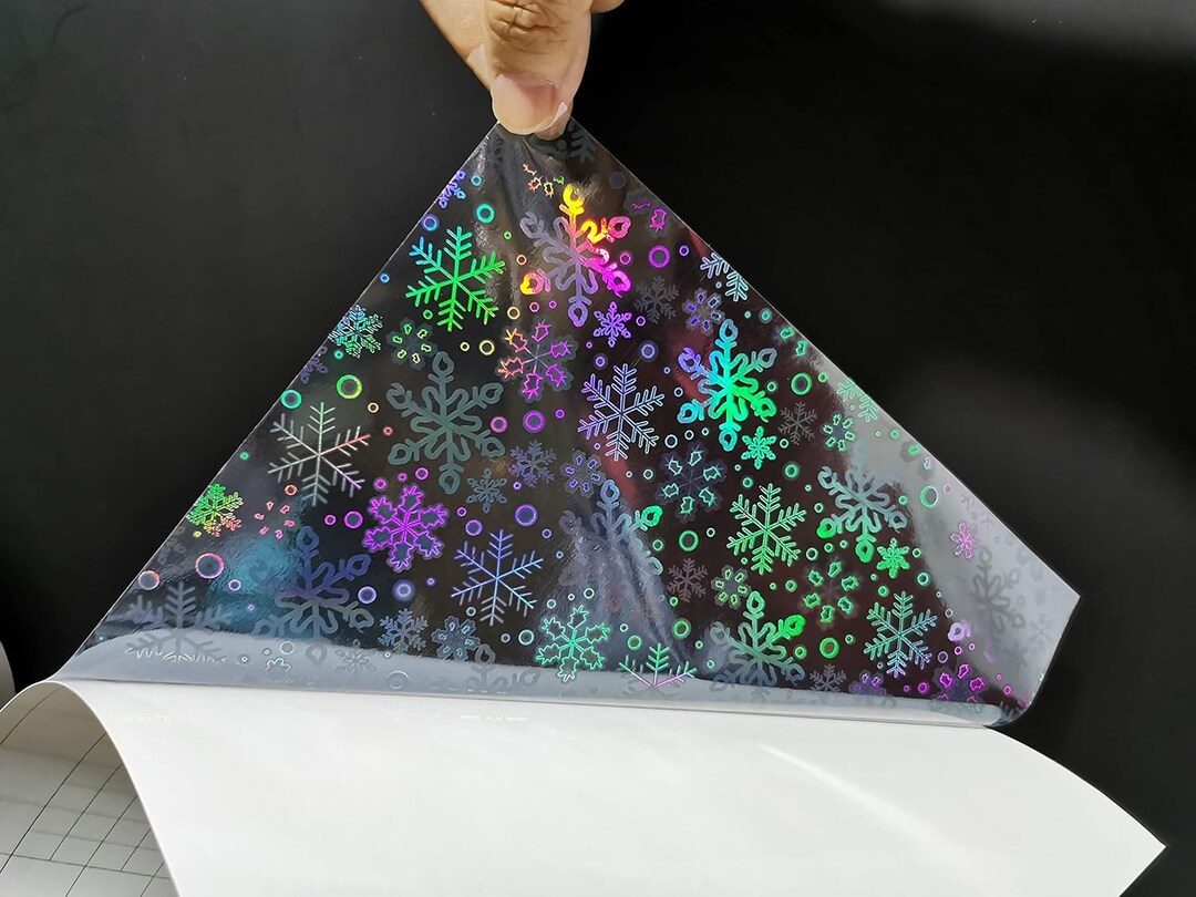 15 pack Snowflake Holographic self adhesive Cold Laminate - For Sticker, card making, photo decorating | MakerPlace by Michaels 15 pack Snowflake Holographic self adhesive Cold Laminate - For Sticker, card making, photo decorating | MakerPlace by Michaels